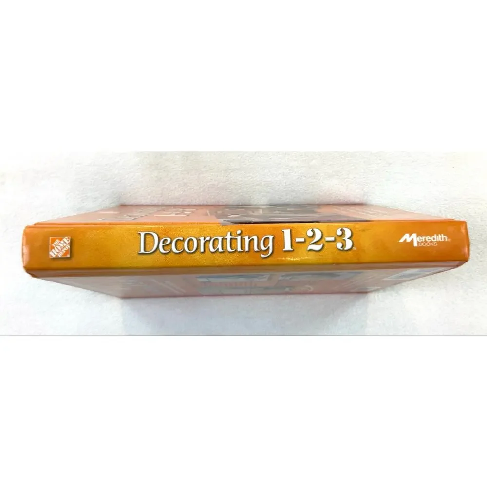 Decorating 1-2-3 Home Depot Decorating Guide Book Hardcover ISBN 9780696211072